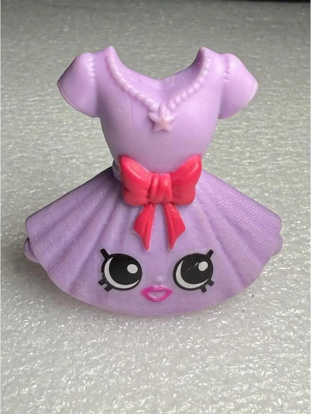 Shopkins Season 3 Purple Dress Figure with Red Bow